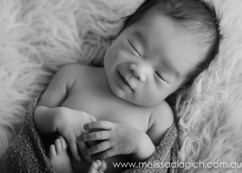 Melissa Alagich Photography, Adelaide Newborn baby photographer - sleepy
