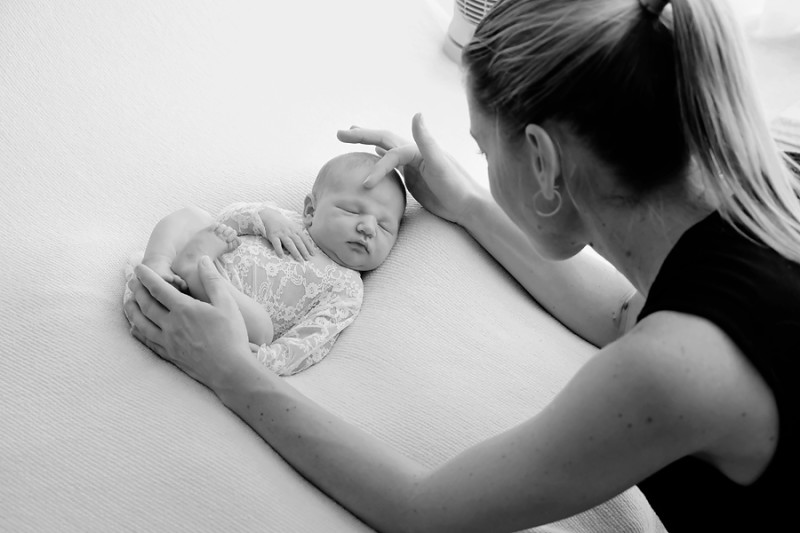 Adelaide newborn professional photographer behind the scenes