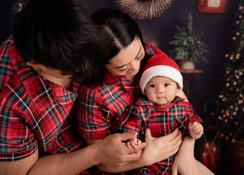 christmas mini session Adelaide photographer. Baby and family Christmas photos. christmas pjs pyjamas . Christmas themed photos