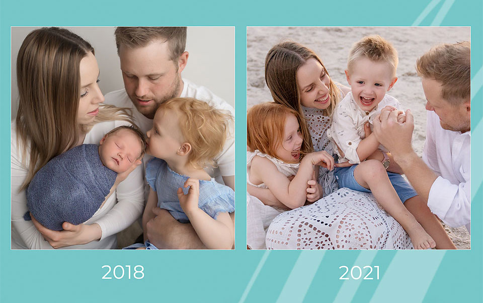 Then and now, growing families of Adelaide. Adelaide photographer. Melissa Alagich